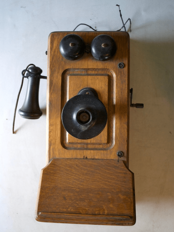 Antique phone from the collection